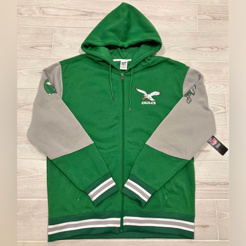 NWT Vintage Retro Philadelphia Eagles Hoodie Sz Medium